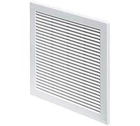 Couvercle pour Grille d'aération 300 x 300 mm - Blanc avec Moustiquaire