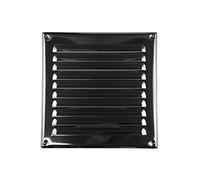 AWENTA grille de ventilation en acier inoxydable, Carré, 195 x 195/250 x 250 mm, Argent
