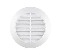 AWENTA Grille de ventilation en plastique ABS Rond, Ø 80/105 mm, Blanc