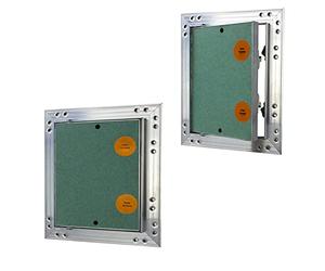 Awenta - KRAL12 Trappe d'inspection - Couvercle - Trappe d'inspection - Avec fermeture à pression - Pour mur et plafond - En aluminium et plaque de plâtre - Étanche - Intérieur 40 x 40 cm