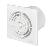 AWENTA Ventilateur de salle de bain - Blanc - Diamètre : 100 mm - Très silencieux - Puissant - Avec détecteur de mouvement - Fonction minuterie - Ventilateur de plafond