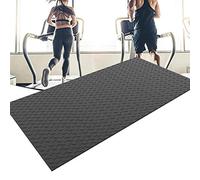 AWERQ Tapis Anti Bruit pour Tapis de Course, Tapis Anti Vibration Insonorisant Imperméable, Tapis de Équipement Sport Fitness a la Maison, Tapis de Protection de Sol Noir 200×100 cm