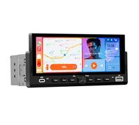 AWESAFE Autoradio 1 DIN avec Écran Tactile HD 6,86" | CarPlay & Android Auto sans Fil | Bluetooth | FM | USB Compatible Caméra de Recul