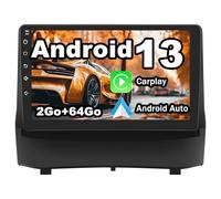 AWESAFE Autoradio Android 13 pour Ford Fiesta 2009-2017 [2Go+64Go] avec Carplay Android Auto 9 Pouces GPS WiFi USB FM Bluetooth Commande au Volant