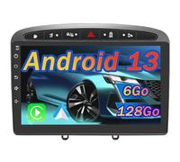AWESAFE Autoradio Android 13 pour Peugeot 308/408(2007-2013) [6Go+128Go] avec 4G Carplay 9 Pouces Android Auto GPS WiFi DSP FM Commande au Volant/Bluetooth/Aide au Stationnement-Gris