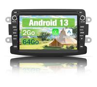 AWESAFE Autoradio Android 13 pour Renault Dacia Duster Sandero Captur Lodgy Symbol Logan Dokker [2Go+64Go] avec Carplay Android Auto 7 Pouces Écran GPS/Bluetooth/Commande au Volant/Aide au Parking