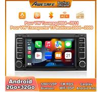 AWESAFE Autoradio Android 13 pour VW Touareg Transporter T5 Multivan 2Go+32Go avec 7'' Écran Tactile GPS Carplay Android Auto