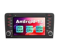 AWESAFE Autoradio pour Audi A3 S3 RS3 8P (2003-2012) Android 13 [2Go+32Go] avec Carplay Android Auto 7 Pouces GPS WiFi USB FM Bluetooth Commande au Volant