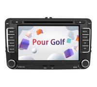 AWESAFE Autoradio pour Golf 6 Voiture 7"" Écran Tactile HD avec CD/DVD/SD/USB/GPS/AM/FM/RDS/Bluetooth/MirrorLink/ Commandes au