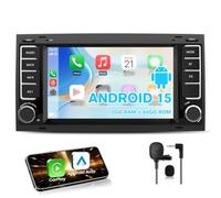 AWESAFE Autoradio pour VW Touareg, Transporter T5, M- CarPlay sans Fil/Android Auto, Android 15, GPS, Bluetooth, WiFi, 7" écran Tactile HD, 2Go+64Go, FM RDS, SWC