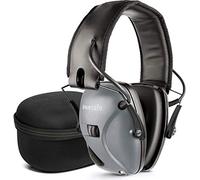 awesafe Casque Anti Bruit Adulte - Casque Antibruit de Sécurité Electronique - Casque Tir Sportif Avec Boîte de Rangement, NRR 24dB (Gris)