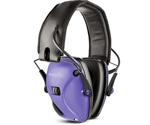 awesafe Casque de tir antibruit électronique GF01 Réduction du Bruit Maximisation du Son Sécurité Electronique Casque antibruit, Protection Auditive,Idéal pour Le Tir et la Chasse(Violet)