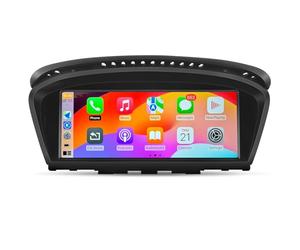 AWESAFE Linux Autoradio compatibles pour BMW Série 5, E60, E61, E63, E64, Série 3 E90, E91, E92, avec écran Tactile de 8,9 Pouces, Carplay/Android Auto/Bluetooth/USB/CCC système [2004-2008]