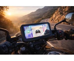 AWESAFE Moto CarPlay & Android Auto avec GPS, écran 6,25" étanche IPX8, caméra DVR 2K, AHD 1080P arrière, capteur de Pression intégré, enregistreur de Trajet, Bluetooth