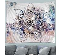 Awesocrafts Tapisserie murale à suspendre avec motif mandala fleur de méditation yoga zen pour chambre à coucher, université, dortoir, salon, décoration murale (Mandala, 150 x 200 cm)