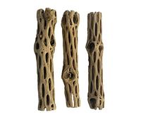 Awesome Aquatic Lot de 3 pièces en bois de cholla/choya naturel de 15.2 cm pour habitat de crevettes, cachettes et jouets à mâcher pour reptiles sans épines, séchés biologiques