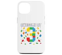 Awesome at 3 Year Old Birthday Kids Block Building Brique Coque pour iPhone 13