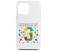 Awesome at 3 Year Old Birthday Kids Block Building Brique Coque pour iPhone 13 Pro Max