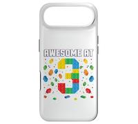 Awesome at 3 Year Old Birthday Kids Block Building Brique Coque pour iPhone Air