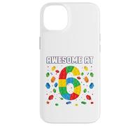 Awesome at 6 Year Old Birthday Kids Block Building Brique Coque pour iPhone 14 Plus