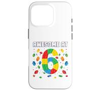 Awesome at 6 Year Old Birthday Kids Block Building Brique Coque pour iPhone 16 Pro