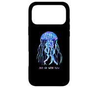Awesome Cute Underwater Fish Sea Just Go with Flow Jellyfish Coque pour iPhone 17 Pro Max