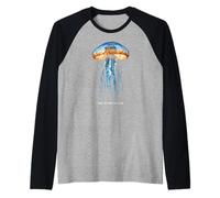 Awesome Cute Underwater Fish Sea Just Go with Flow Jellyfish Manche Raglan
