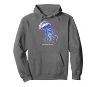 Awesome Cute Underwater Fish Sea Just Go with Flow Jellyfish Sweat à Capuche