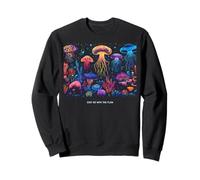 Awesome Cute Underwater Fish Sea Just Go with Flow Jellyfish Sweatshirt