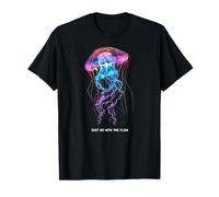 Awesome Cute Underwater Fish Sea Just Go with Flow Jellyfish T-Shirt