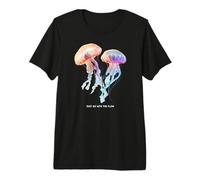 Awesome Cute Underwater Fish Sea Just Go with Flow Jellyfish T-Shirt Haut de Gamme