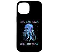 Awesome Cute Underwater This Girl Loves Her Jellyfish Coque pour iPhone 15