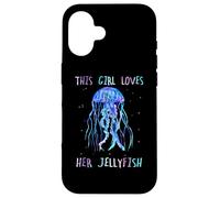 Awesome Cute Underwater This Girl Loves Her Jellyfish Coque pour iPhone 16