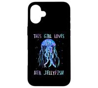 Awesome Cute Underwater This Girl Loves Her Jellyfish Coque pour iPhone 16 Plus