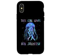 Awesome Cute Underwater This Girl Loves Her Jellyfish Coque pour iPhone X/XS