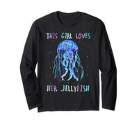 Awesome Cute Underwater This Girl Loves Her Jellyfish Manche Longue