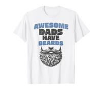 Awesome Dads Have Beard Fathers Day Bearded Dad T-Shirt