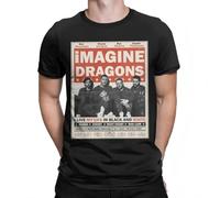 Awesome Imagine Dragons Bandbers T-Shirts for Crewneck Punk Tour Short Sleeve Tee Shirt Adult Clothing