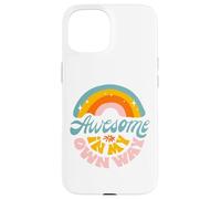 Awesome In My Own Way, arc-en-ciel, neurodiversité, autisme Coque pour iPhone 15