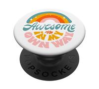 Awesome In My Own Way, arc-en-ciel, neurodiversité, autisme PopSockets PopGrip Adhésif