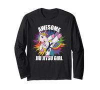 Awesome Jiu Jitsu Girl Martial Arts Fun Manche Longue
