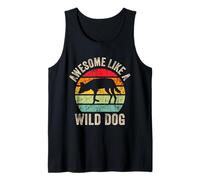 Awesome Like a Wild Dog, Funny Wild Dog Lover for Men and W Débardeur