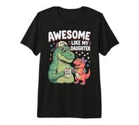 Awesome Like My Daughter Dinosaure T-Rex Dad Father's Day T-Shirt Haut de Gamme