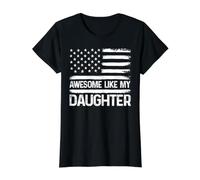 Awesome Like My Daughter Funny Citation Men Dad Parents' Day T-Shirt Graphique avec Valeur