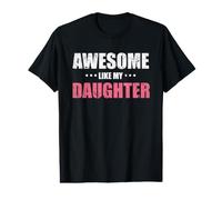Awesome Like My Daughter Vintage Père Mère Parent T-Shirt Graphique avec Valeur