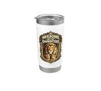 Awesome Like My Daughters Family Lion Graphic Lionnes Gobelet isotherme en acier inoxydable double paroi