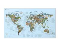 Awesome Maps Carte Du Monde En Vinyle Des Meilleurs Sentiers Vtt