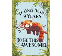 Awesome Red Panda Journal Notebook Sketchbook - 9 Year Old Birthday Gift: A write & draw activity sketch book with lined and blank pages, CUTE RED ... panda stuff, accessories, keepsake book age 9