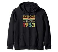 Awesome Since 1953 Classic Year Birth of Birthday Vintage Sweat à Capuche