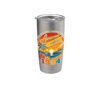 Awesome Since 1954 Vintage Beach Tropical 72nd Birthday Gobelet isotherme en acier inoxydable double paroi